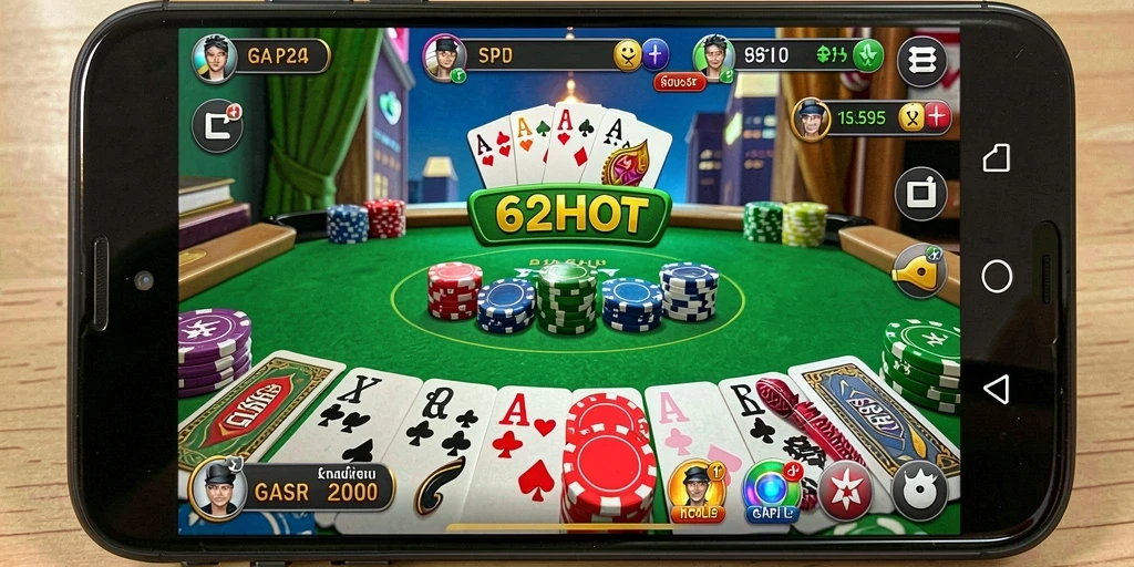 Screenshot gameplay Gaple yang menarik di 62HOT.