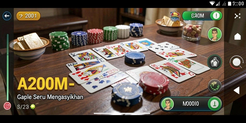 Tampilan gameplay yang seru dalam A200M.