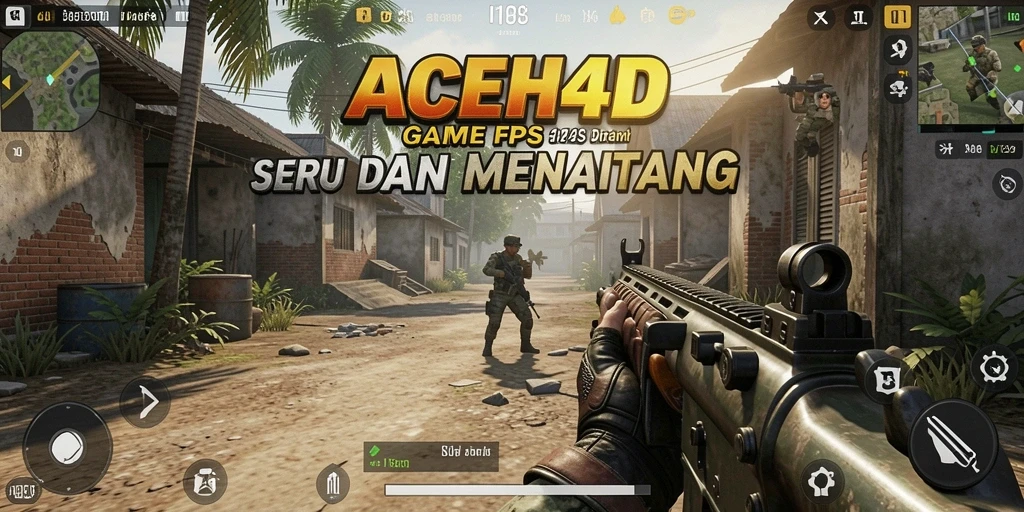 Screenshot menampilkan aksi intens dalam gameplay ACEH4D.