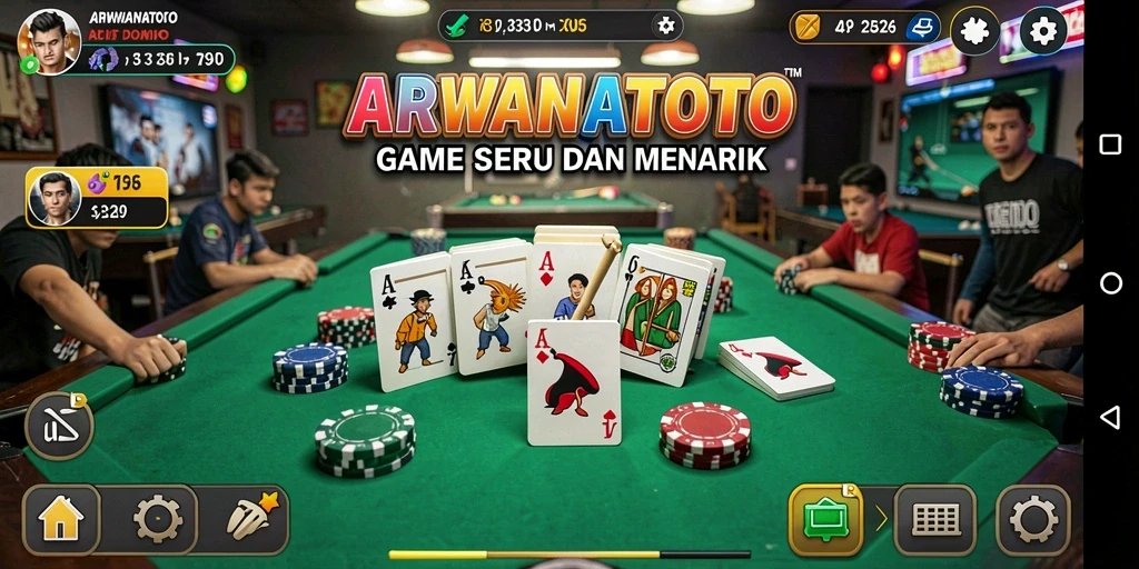 Tampilan gameplay ARWANATOTO yang seru dan interaktif.