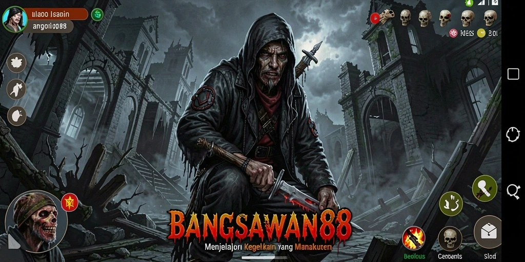 Tampilan gameplay BANGSAWAN88 yang menciptakan suasana Horror yang mencekam.