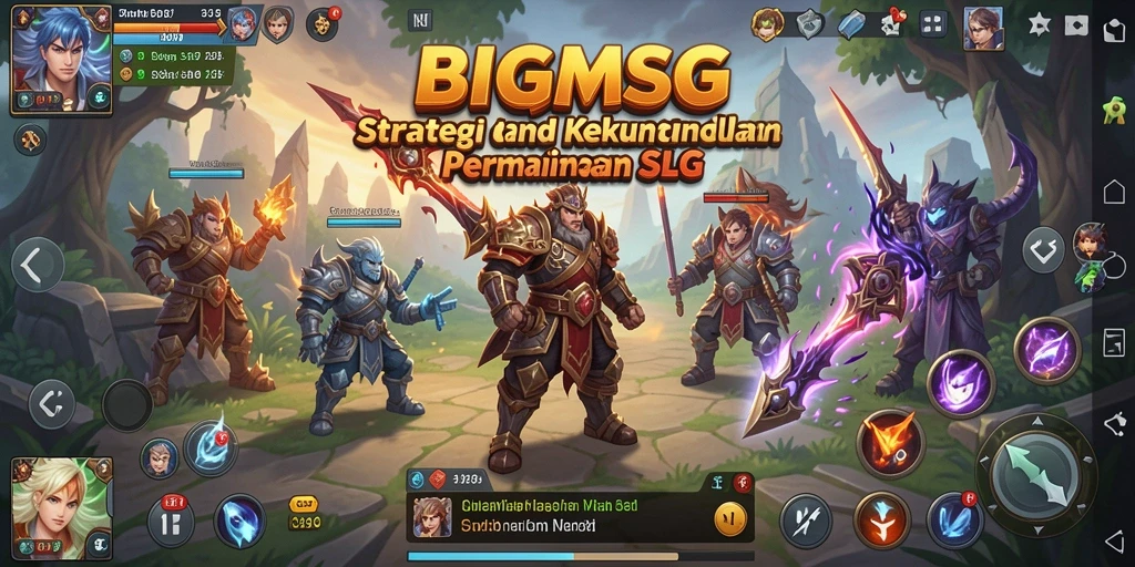 Tampilan gameplay BIGMSG dengan aksi strategi yang mendebarkan.