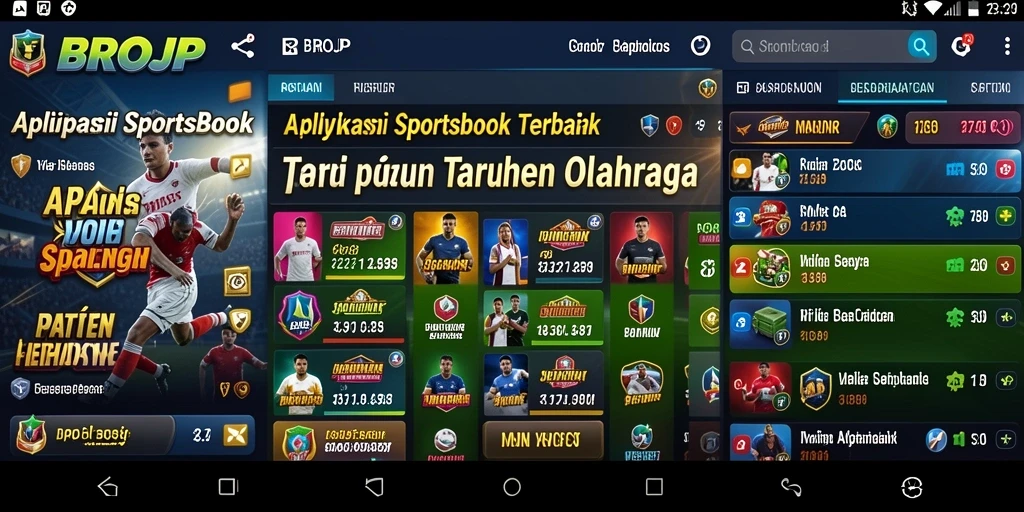 Tampilan gameplay dari aplikasi BROJP yang menarik dan interaktif.