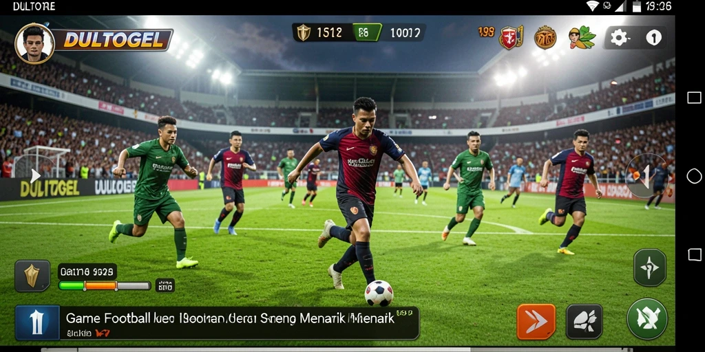 Gameplay seru di DULTOGEL dengan aksi sepak bola yang menegangkan.