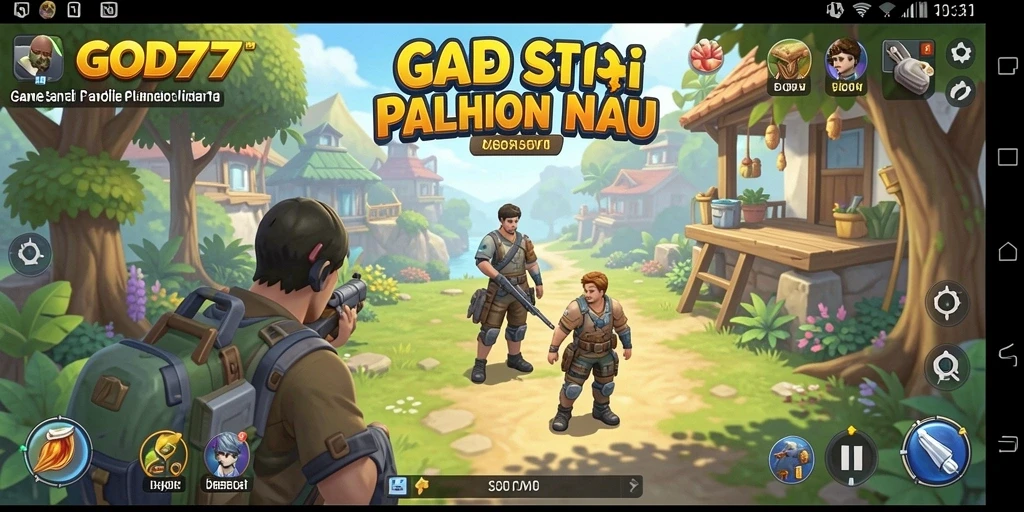 Tampilan gameplay menarik dari GOD77 dengan nuansa santai.