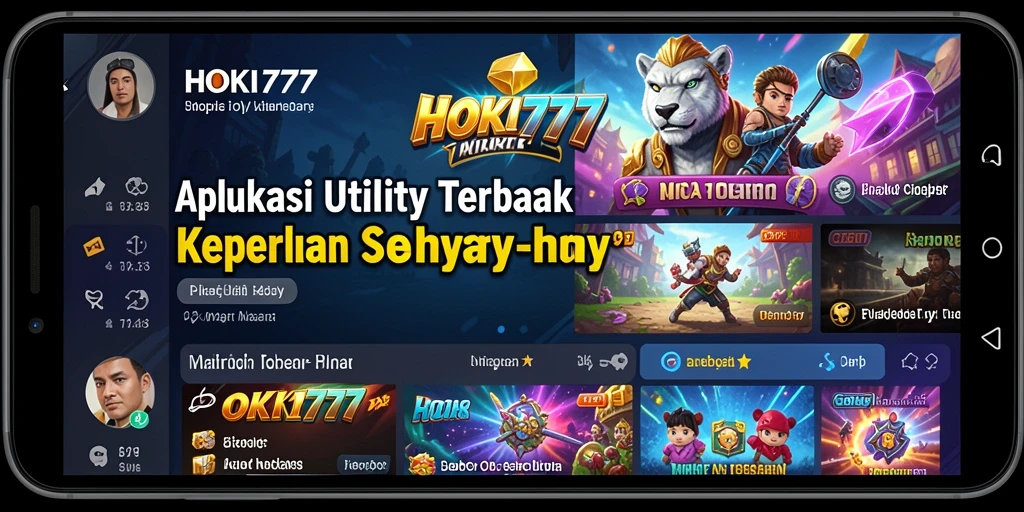 Tampilan antarmuka aplikasi HOKI777 yang bersih dan fungsional.