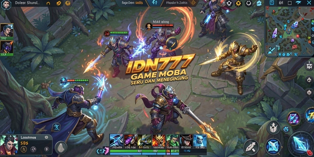 Tampilan gameplay pertarungan seru di IDN777.