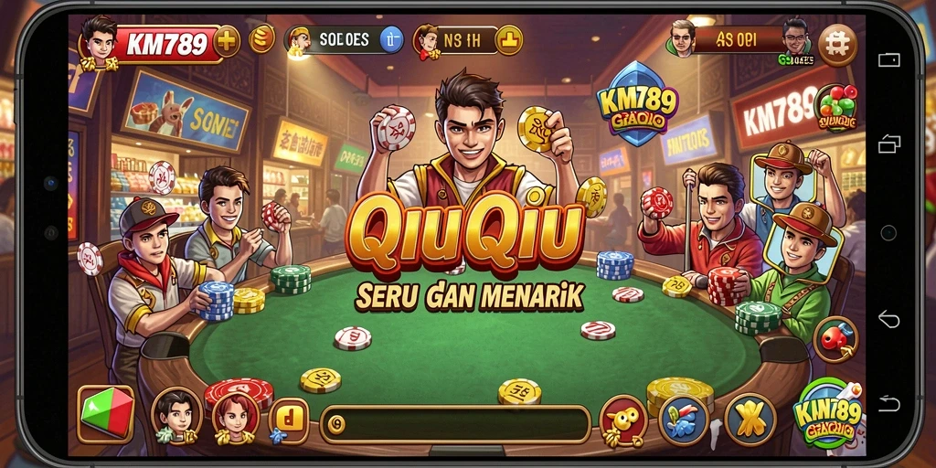 Screenshot KM789 menampilkan gameplay QiuQiu yang seru.