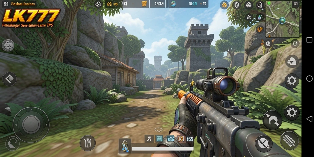 Screenshot LK777 menampilkan aksi seru dalam gameplay TPS.