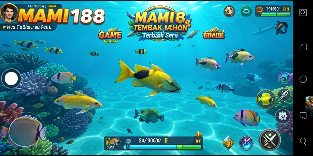 Tampilan gameplay MAMI188 yang seru dalam menembak ikan.