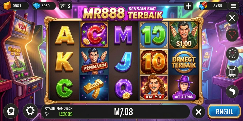 Screenshot gameplay MR888 yang menampilkan keseruan bermain slot.