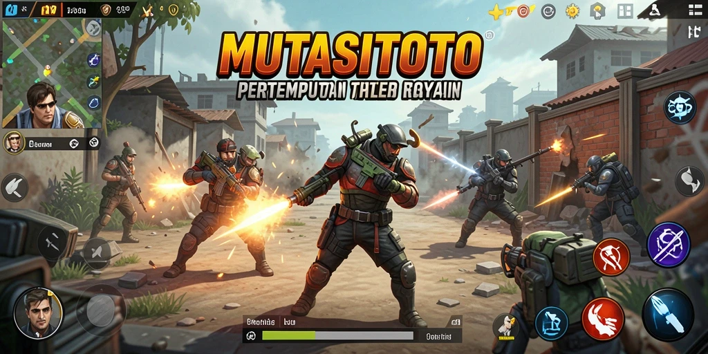 Screenshot gameplay MUTASITOTO dengan aksi seru Battle Royale.