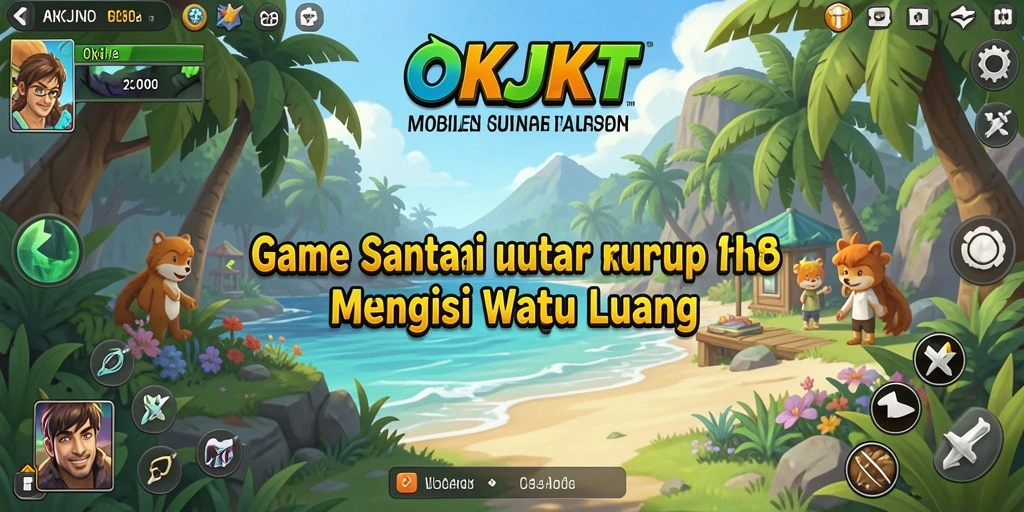 Tampilan gameplay OKJKT yang seru dan menyenangkan dalam suasana santai.
