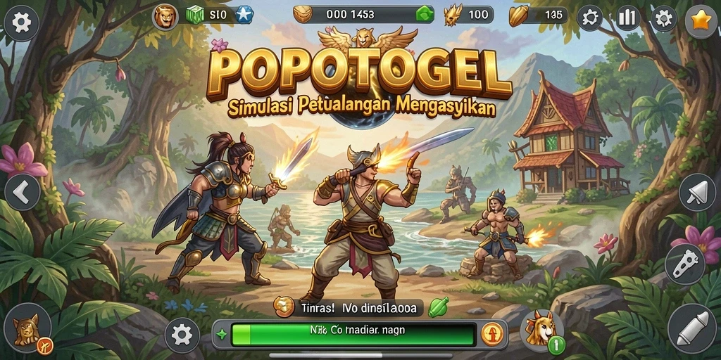 Tampilan gameplay seru dari game POPOTOGEL yang penuh tantangan.
