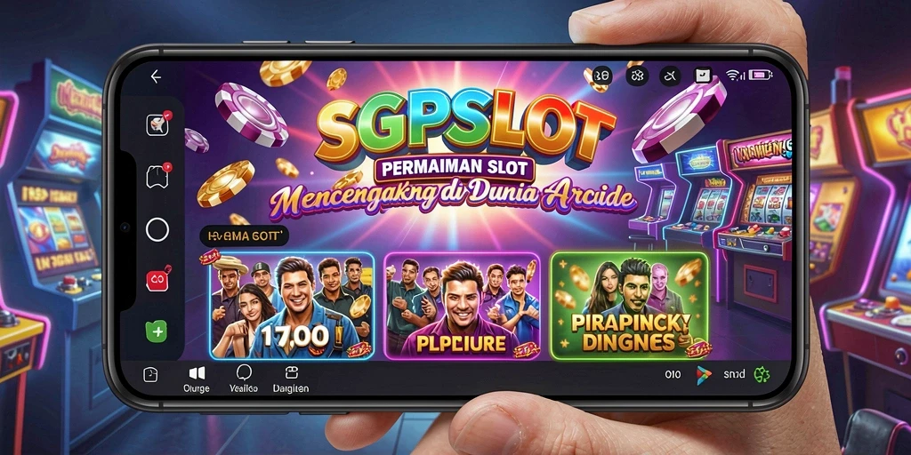 Screenshot utama SGPSLOT menampilkan gameplay Arcade yang seru dan adiktif.