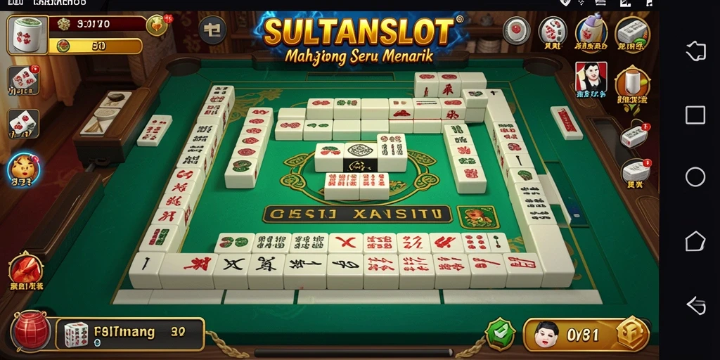 Tampilan gameplay menawan dari SULTANSLOT dengan elemen Mahjong.