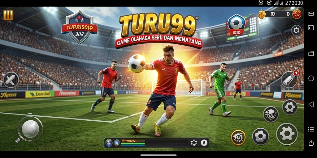 Screenshot TURU99 menampilkan aksi seru dalam pertandingan olahraga.