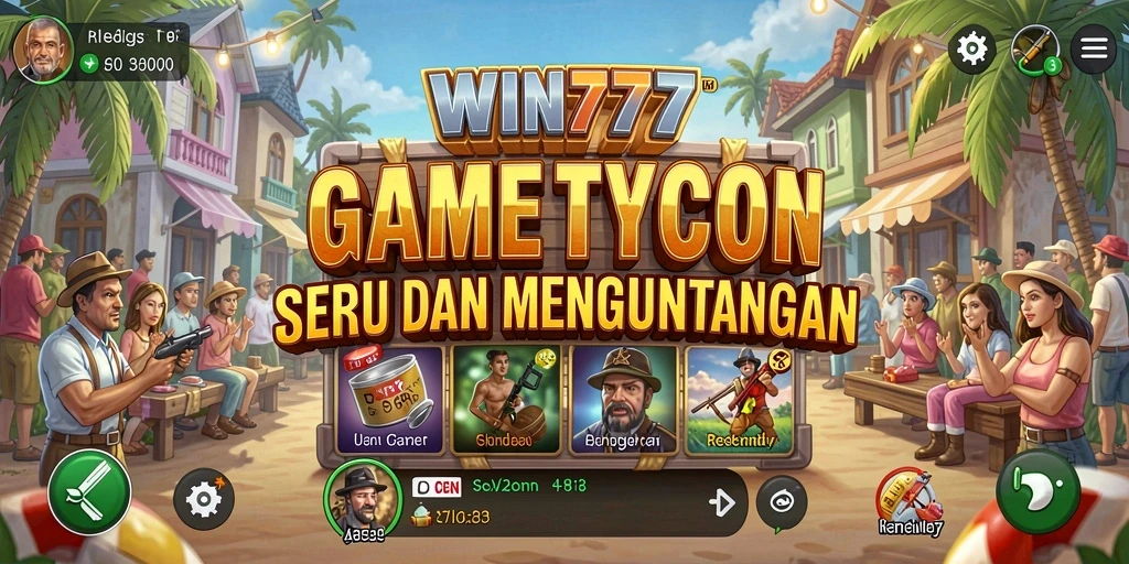 Tangkapan layar gameplay seru WIN777 yang menunjukkan aksi Tycoon.