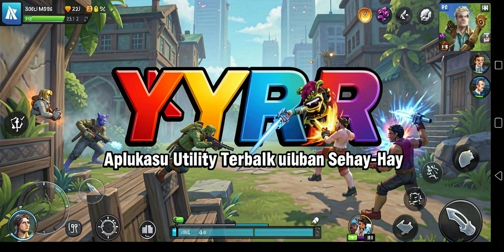 Tampilan aplikasi YYRR dengan fitur-fitur Utility yang modern.