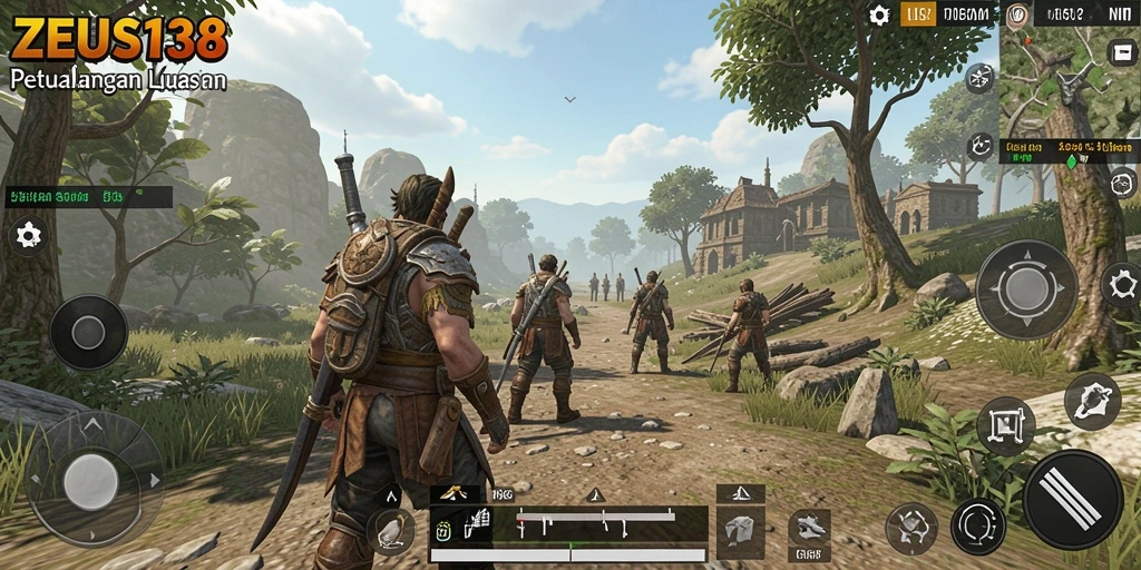 Tampilan gameplay menakjubkan dalam dunia terbuka ZEUS138.