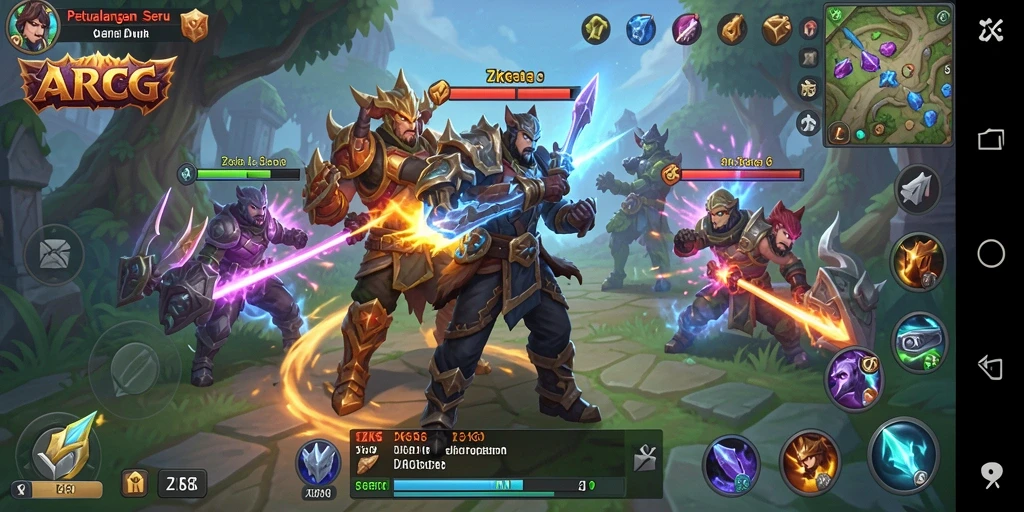 Tampilan gameplay epik dalam dunia ARPG ZK6.